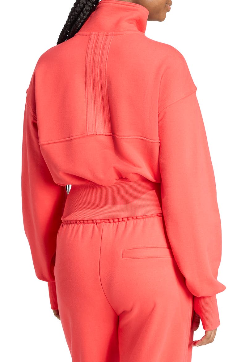Quarter Zip Tracksuit Top, Alternate, color, SEMI LUCID RED/