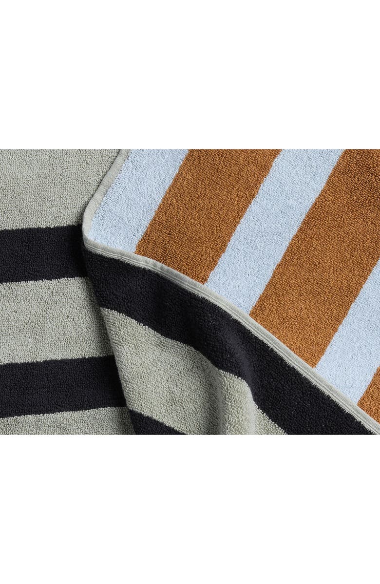 Parachute Cabana Organic Cotton Beach Towel, Alternate, color, Sage And Honey