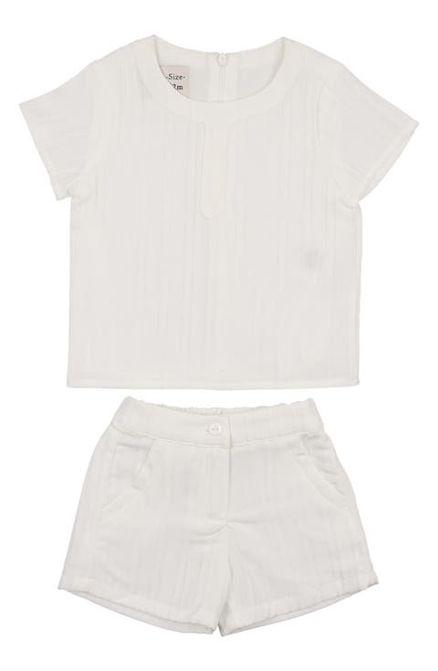 Kids' Stripe T-Shirt & Shorts Set (Toddler)