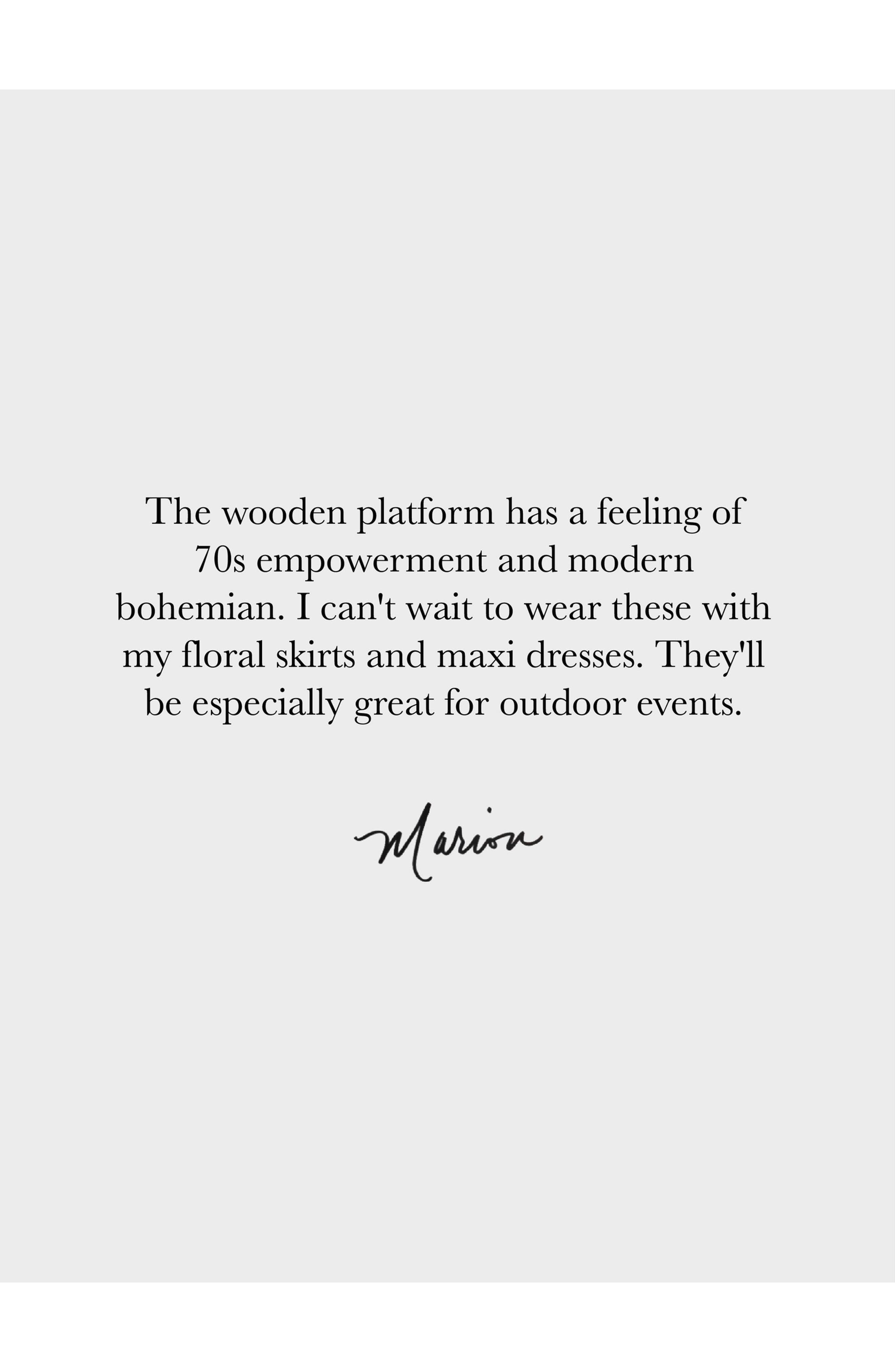 MARION PARKE Avery Platform | Denim, Alternate, color, Navy Denim