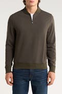 Robert Barakett Vance Half Zip Baseball Collar Pullover