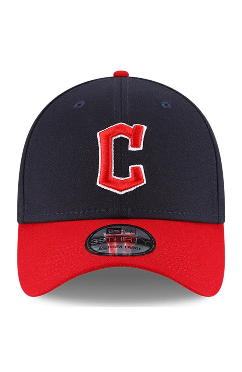 New Era Men's New Era Navy/Red Cleveland Guardians Home Team Classic 39THIRTY Flex Hat, Alternate, color, 