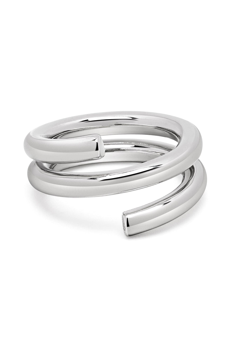 Modern Spiral Ring, Main, color, Silver