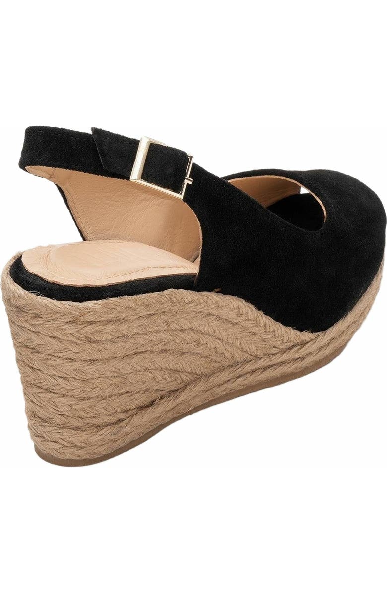 Forever & Always Shoes Ryan Leather Espadrilles, Alternate, color, Black Suede Leather