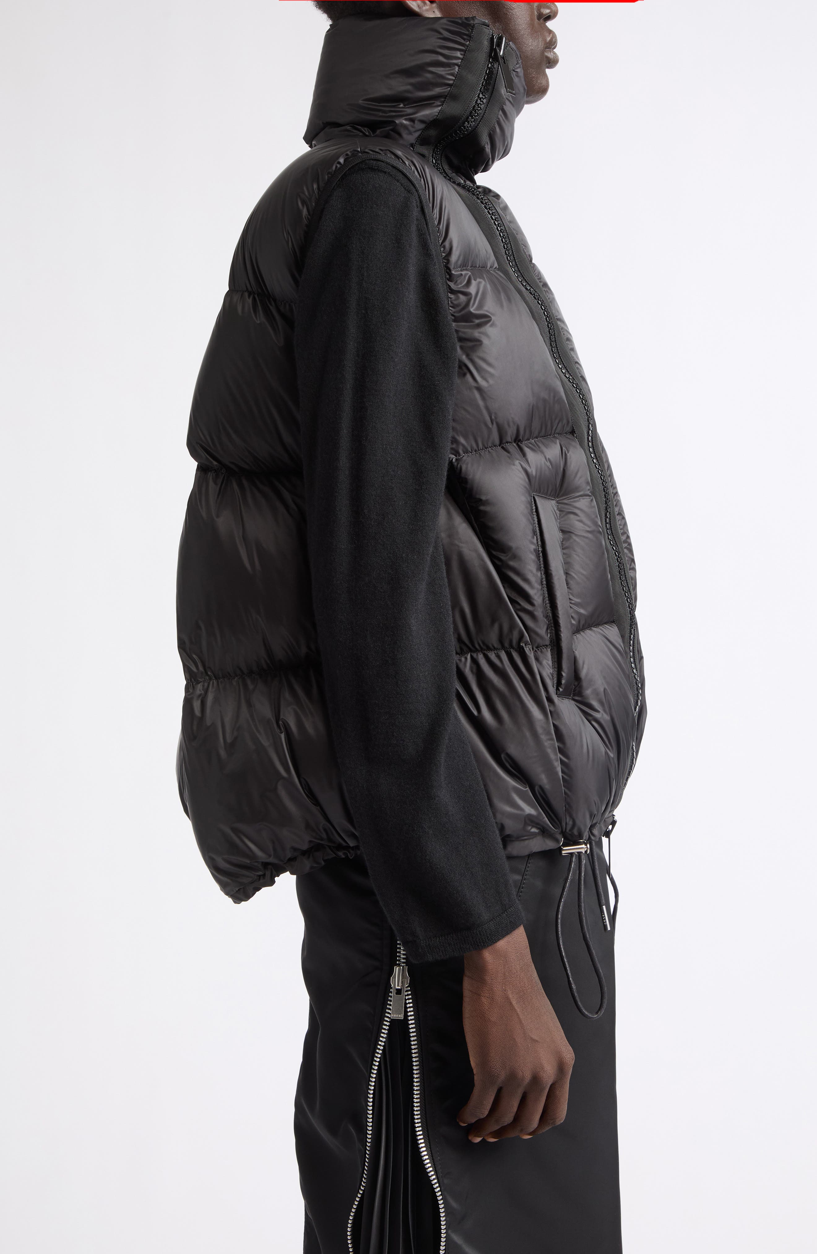 Sacai Asymmetric Down Puffer Vest (Women) | Nordstrom