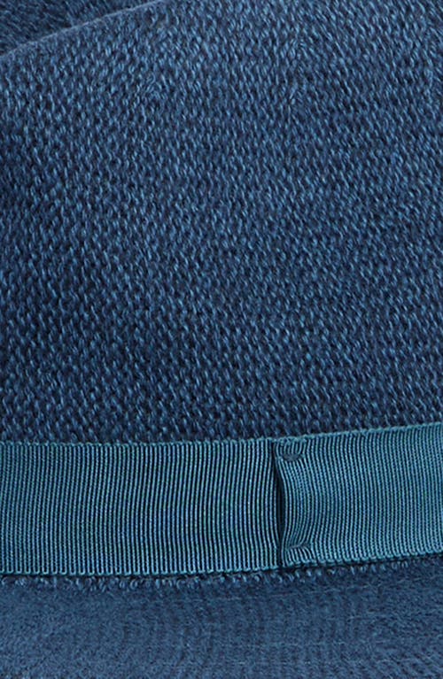 Brixton Lyons Packable Fedora In Blue