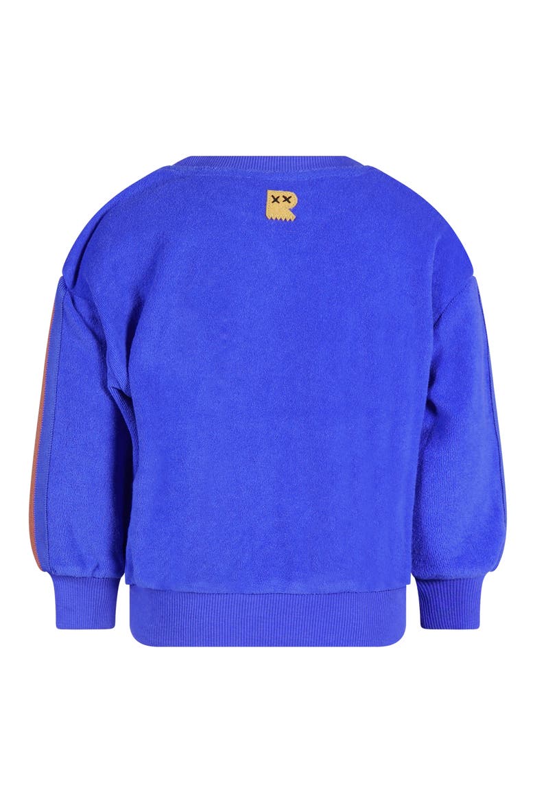 Kids' Cotton Terry Sweatshirt, Alternate, color, NAVY