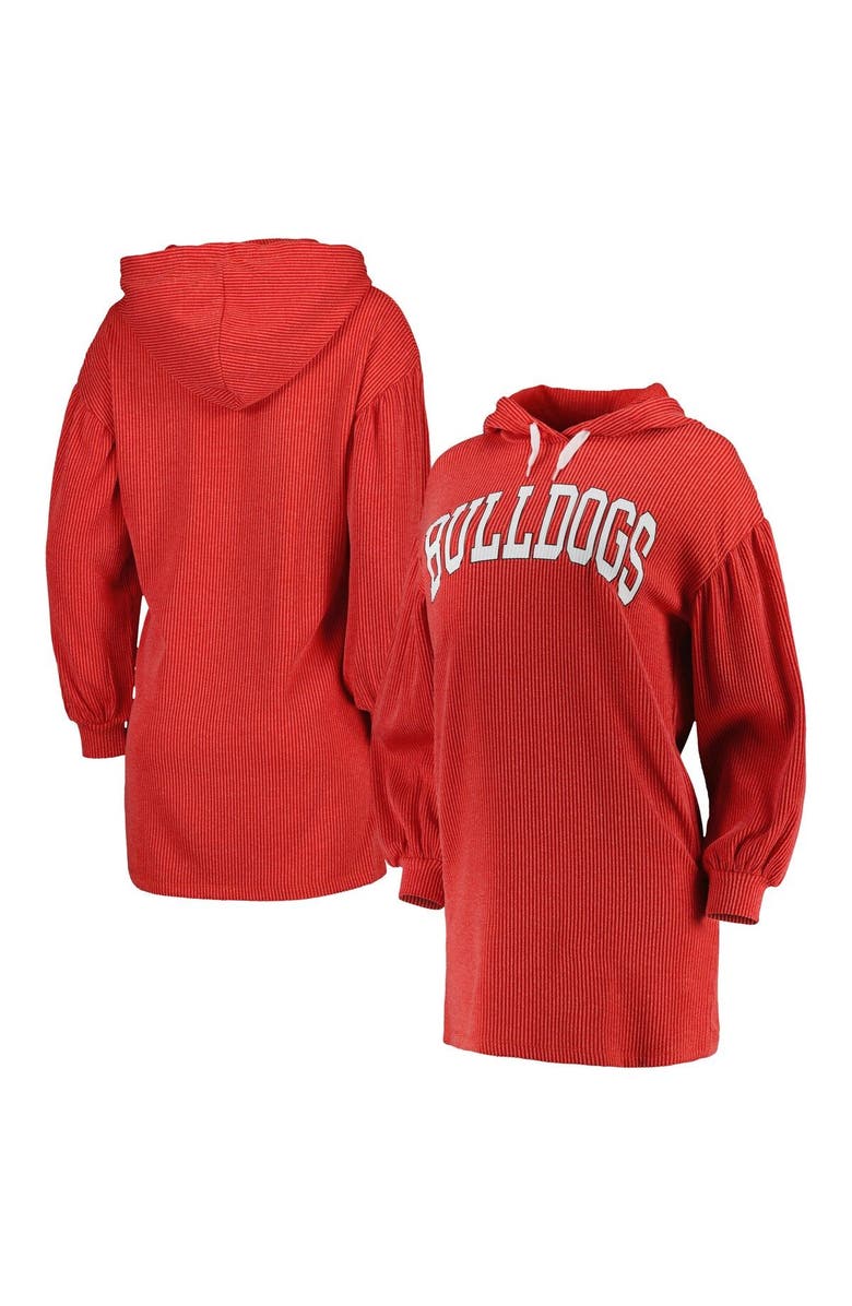 GAMEDAY COUTURE Women's Gameday Couture Red Georgia Bulldogs Game Winner Vintage Wash Tri-Blend Dress, Main, color, Red