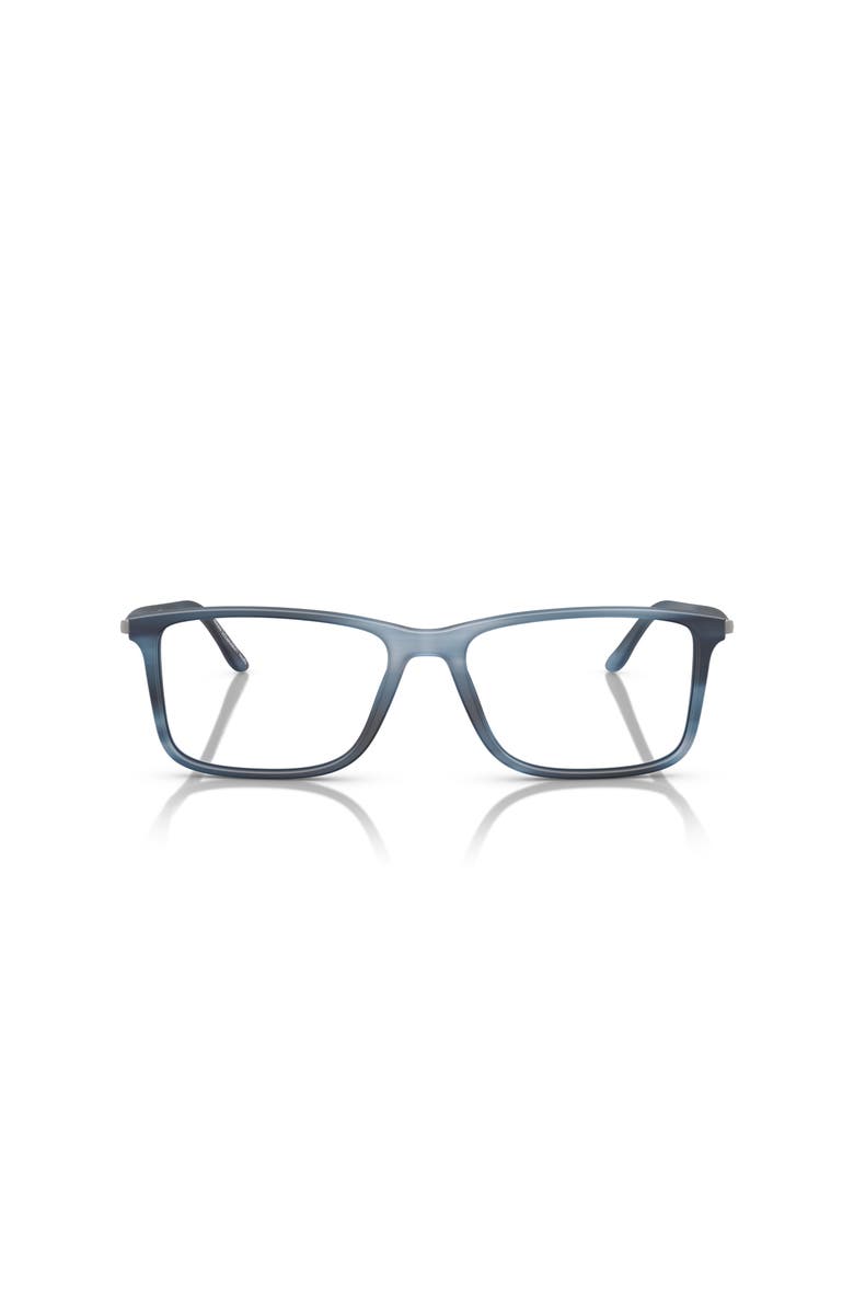 Giorgio Armani 54mm Rectangle optical glasses, Alternate, color, Blue