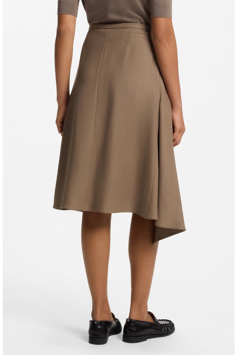 Voxana Asymmetric Skirt, Alternate, color, WALNUT