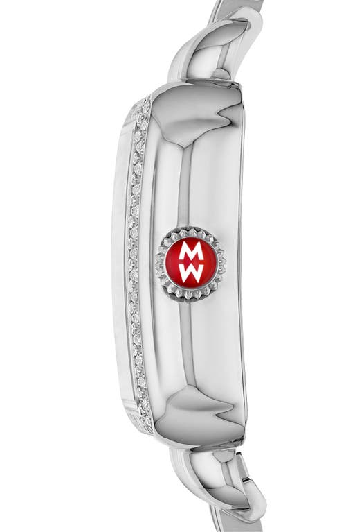 Michele Deco Madison Diamond Bracelet Watch, 33mm In Neutral
