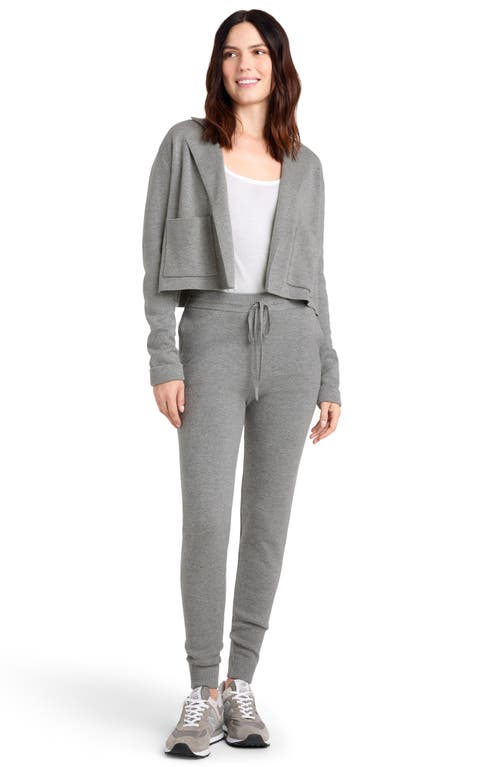 Splendid Kayla Tie Waist Joggers In Heather Fog