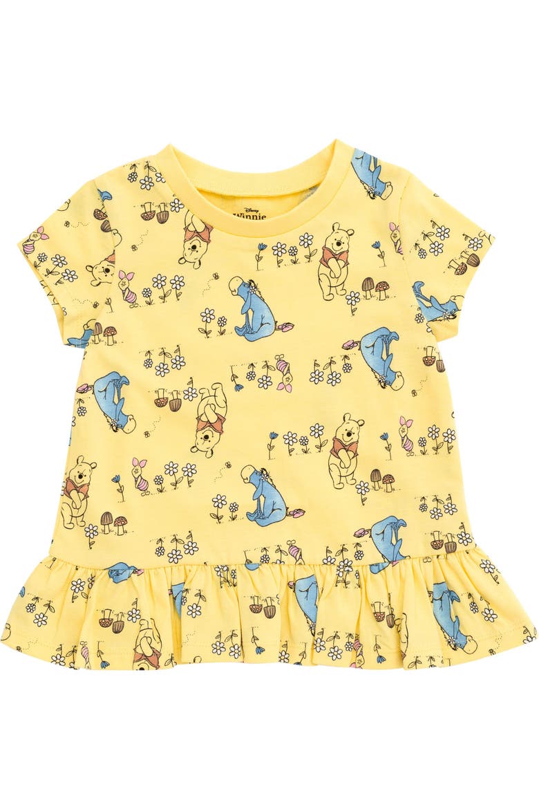 Winnie The Pooh Girls' 2-pack Short Sleeve Graphic T-shirts (baby), Alternate, color, Pooh Purple Yellow