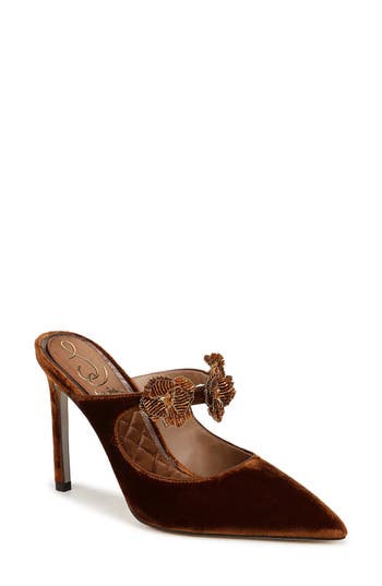 Sam Edelman Amelie Mule Pump Spiced Camel Brown