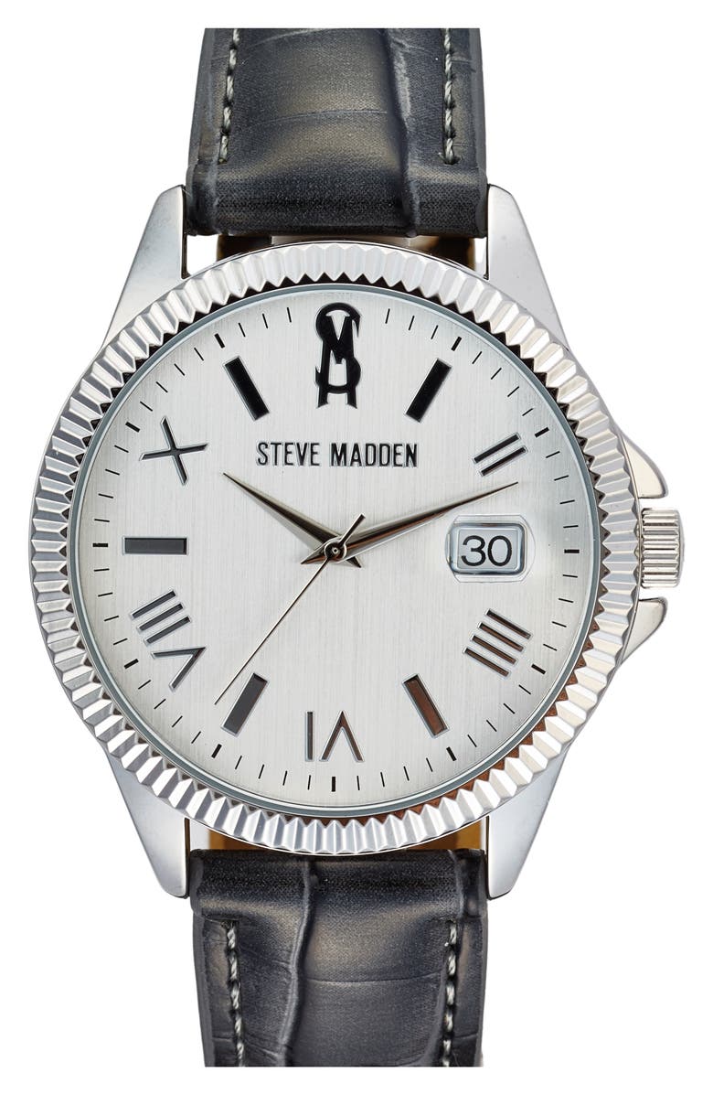Steve Madden Honey Faux Leather Strap Watch, 20mm, Main, color, 