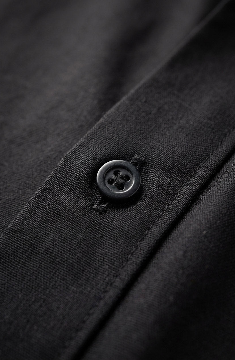 Modenaire Short Sleeve Stand Collar Jacket, Alternate, color, Black