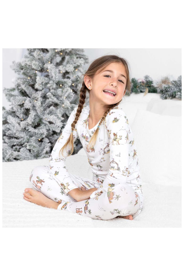 Kids' Yuletide Set of 2 Piece Pajamas, Alternate, color, Yuletide