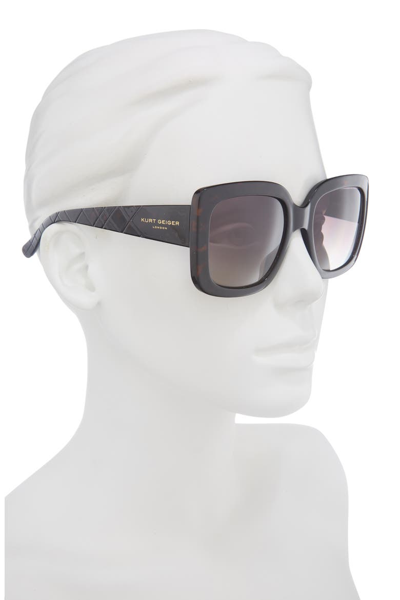 53mm Square Sunglasses, Alternate, color, HAVANA