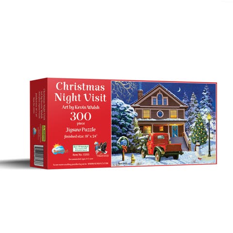 Christmas Night Visit 300 piece Jigsaw Puzzle for Adults