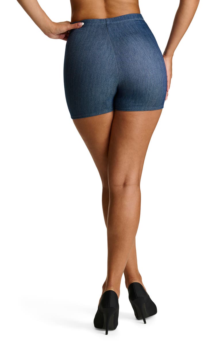 Naked Wardrobe Denim Fit Shorts, Alternate, color, Denim