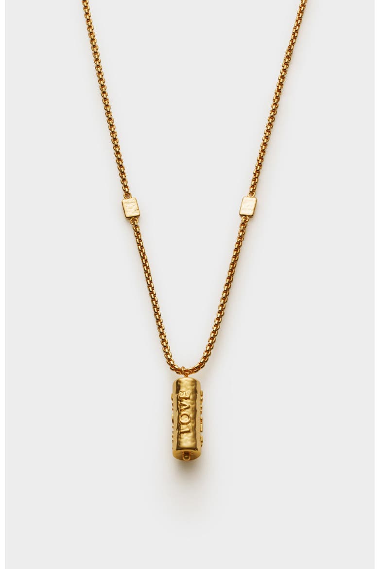 Love Language Necklace, Main, color, Gold
