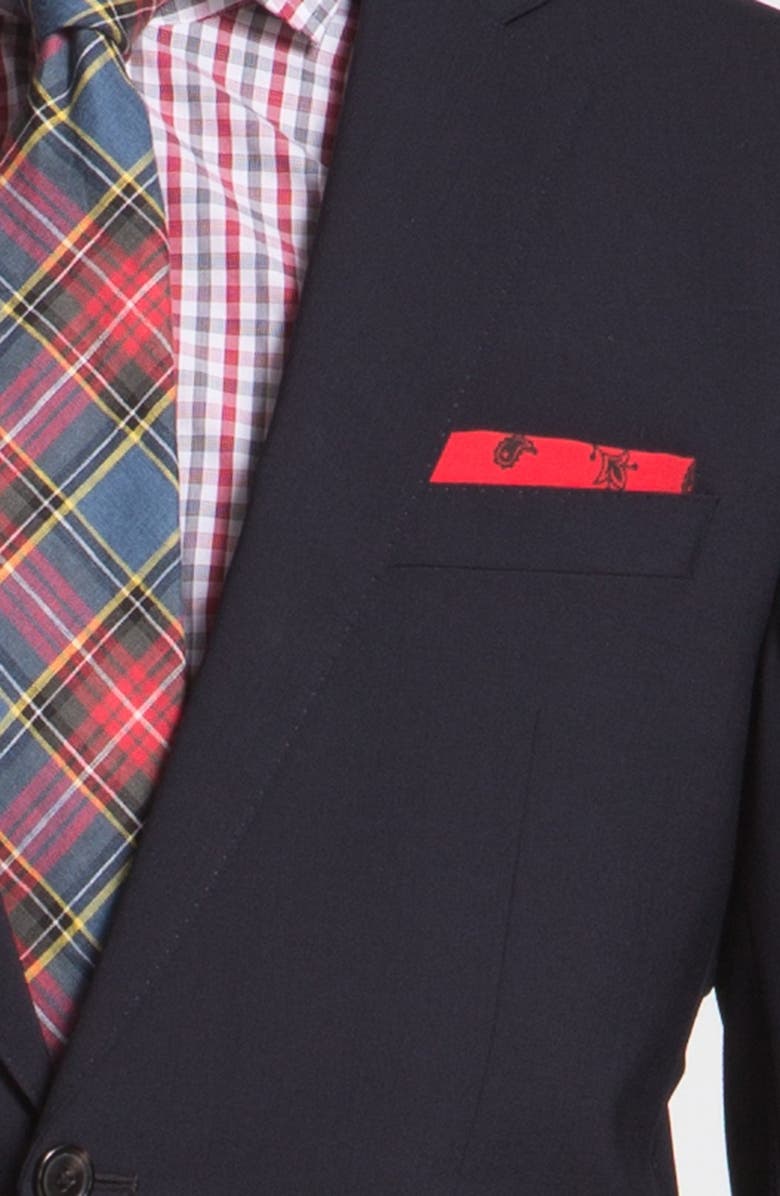 BOSS 'Jam/Sharp' Trim Fit Navy Suit, Alternate, color,