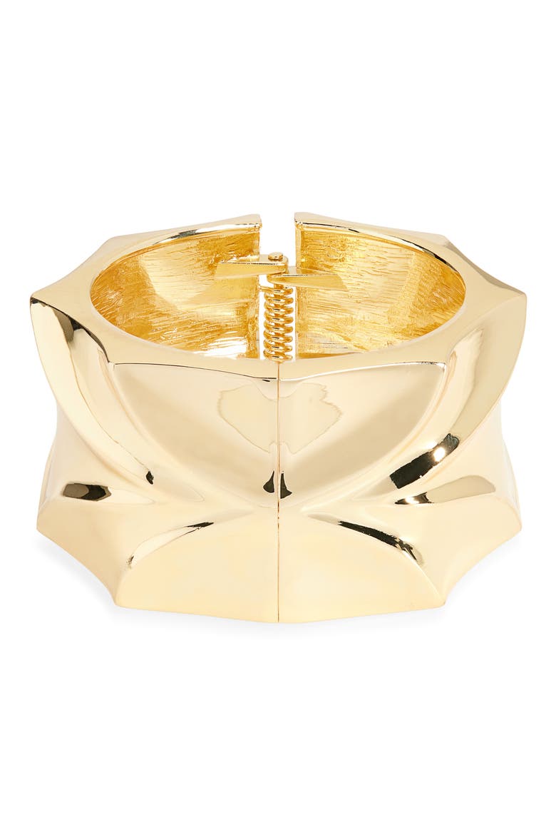 Bette Origami Cuff Bracelet, Main, color, GOLD