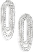 NORDSTROM RACK Crystal ChainFringe Earrings