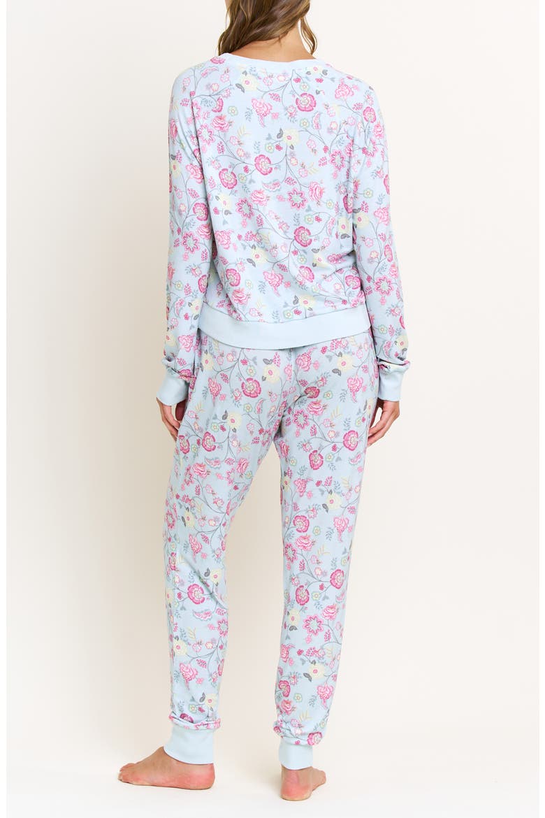 Star Seeker Brushed Jersey Pajamas, Alternate, color, DRIFT VINE POPPY