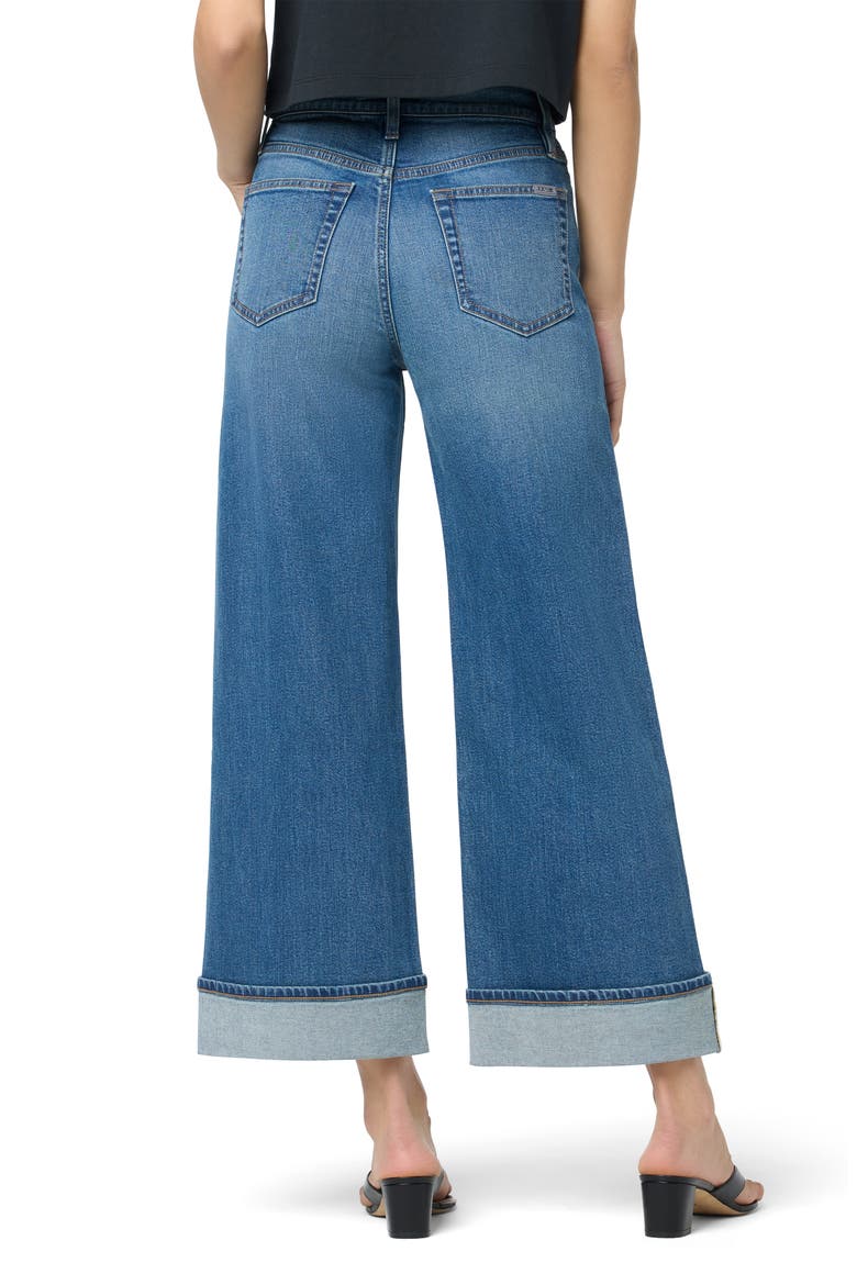 Cuffed High Waist Ankle Wide Leg Jeans, Alternate, color, NORIKER