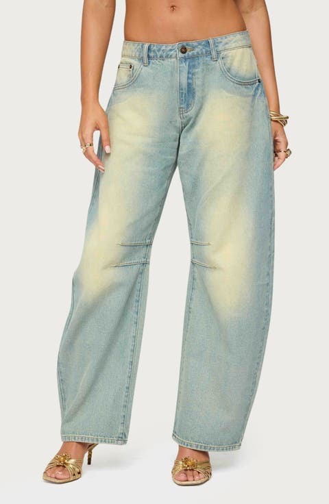 Cayden Low Rise Barrel Leg Jeans