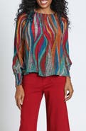 APNY Smocked Cuff Pullover Top