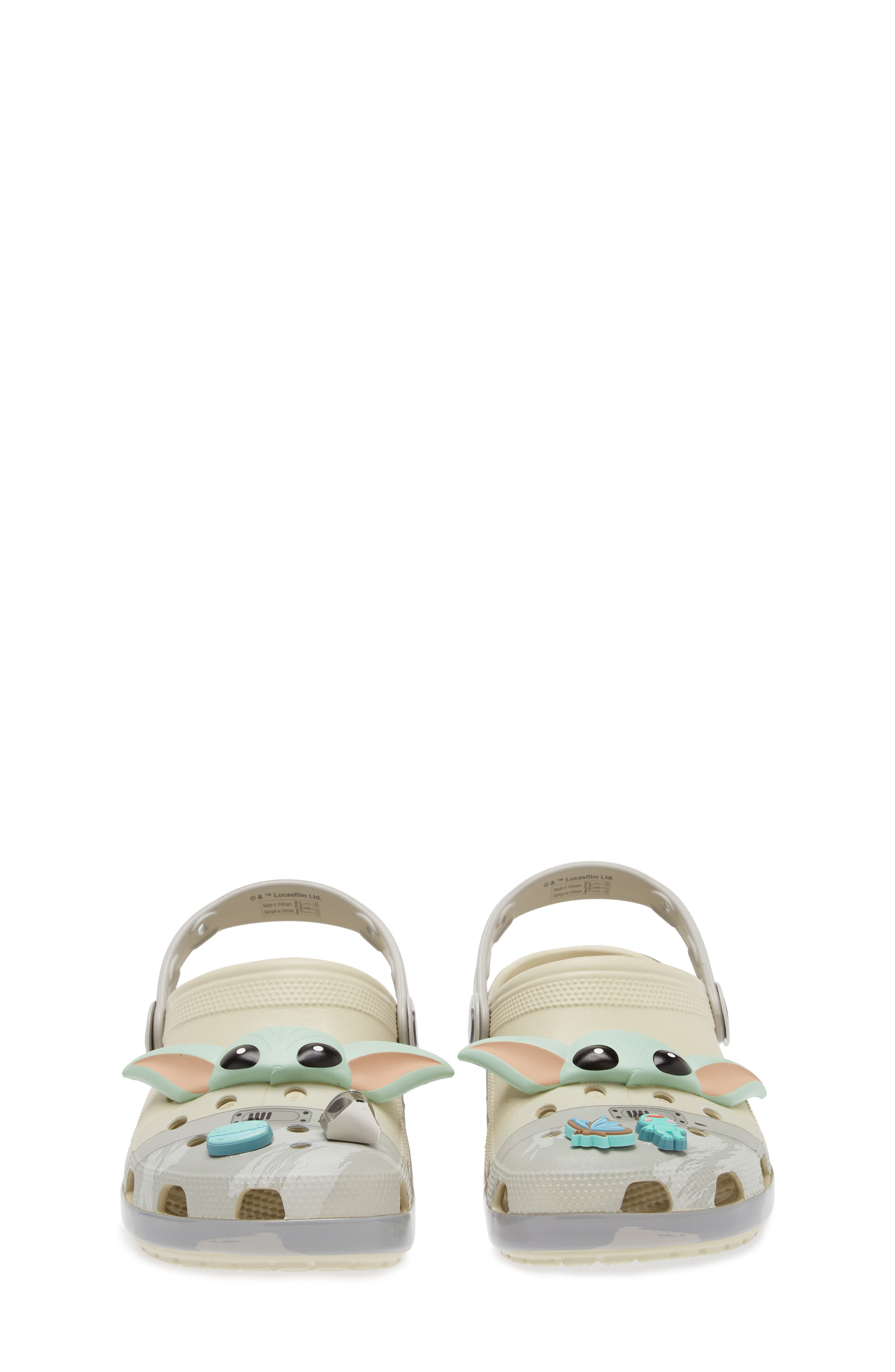 CROCS Classic Star Wars<sup>®</sup> Grogu Clog with Jibbitz, Alternate, color, 