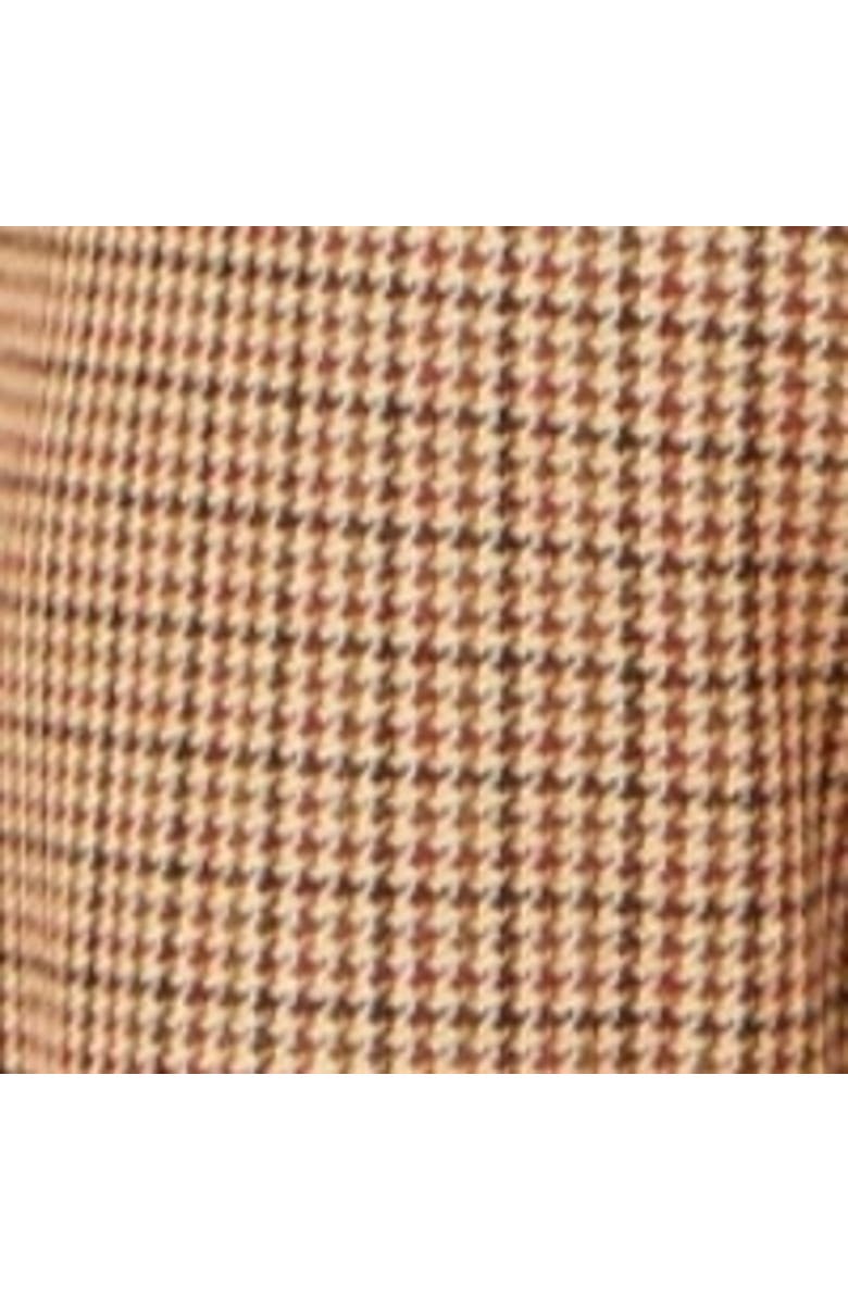 Yumi Check Wide Leg Pants, Alternate, color, Brown