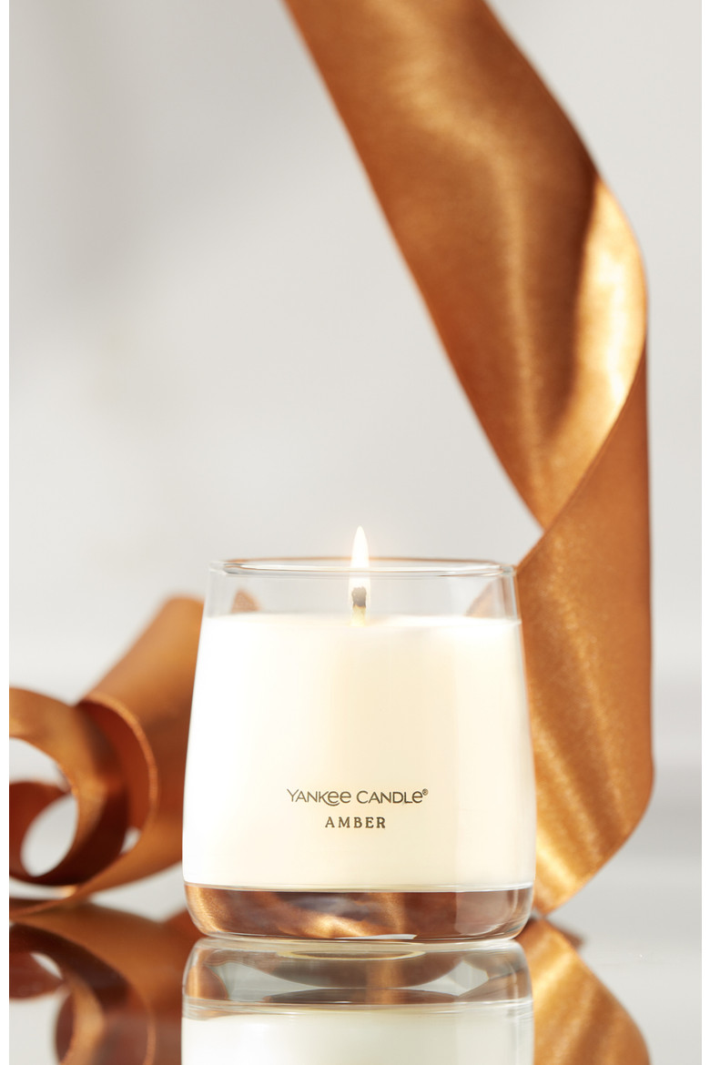 Amber Premium Small Jar Candle, Alternate, color, White