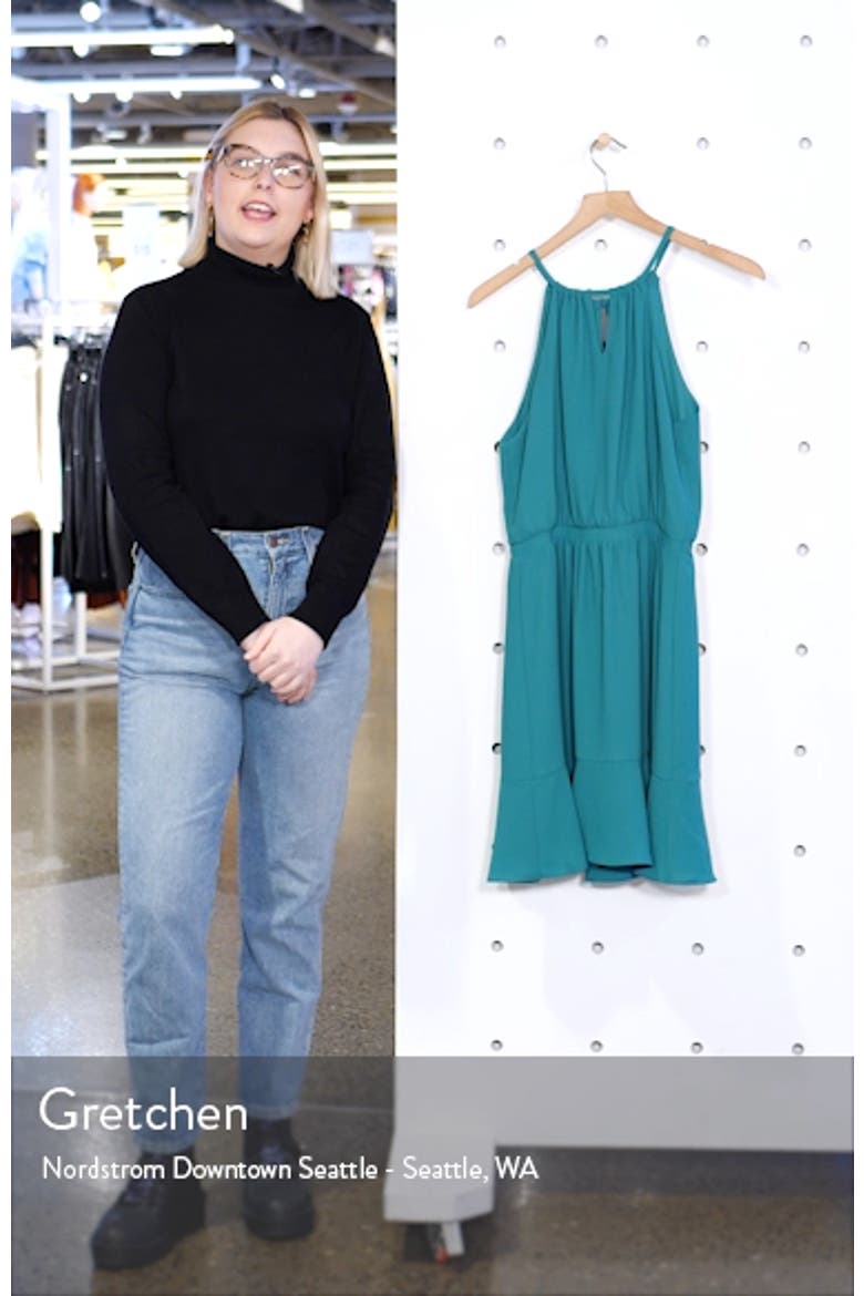 Gibson x Living in Yellow Calla Keyhole Halter Neck Dress (Nordstrom Exclusive) video