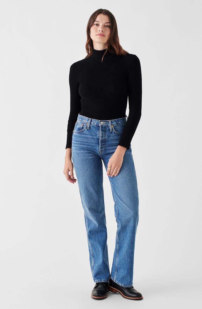 Faherty Roscoe Legend Rib Mock Neck Top, Alternate, color,