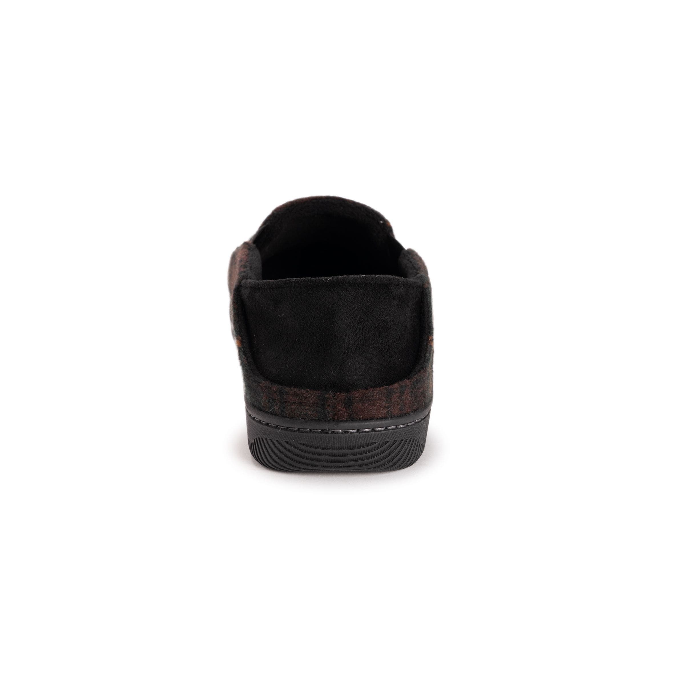 MUK LUKS Owen Step-Down Slipper, Alternate, color, Brown Plaid