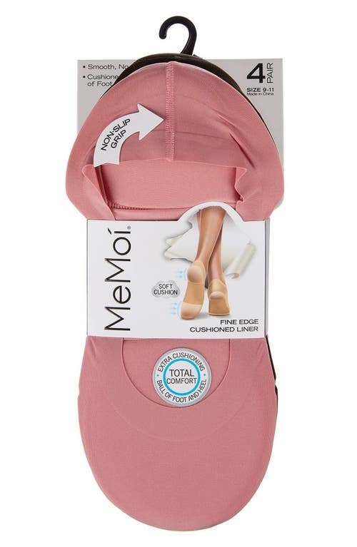 Memoi Assorted 4-pack Cushioned Liner Socks
