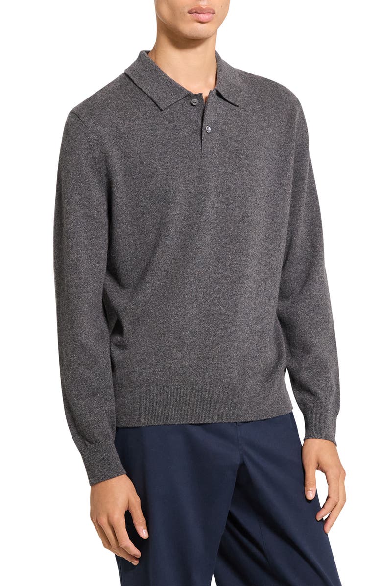 Theory Goris Cashmere Polo Sweater, Alternate, color, 