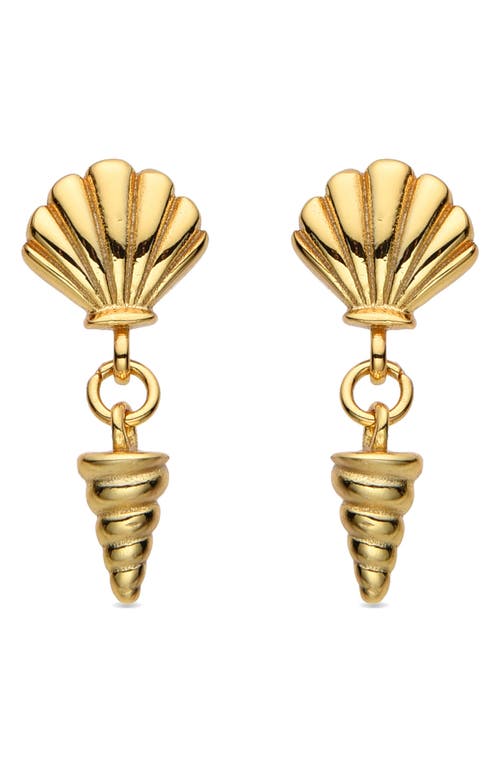 Eye Candy Los Angeles Livia Shell Drop Earrings