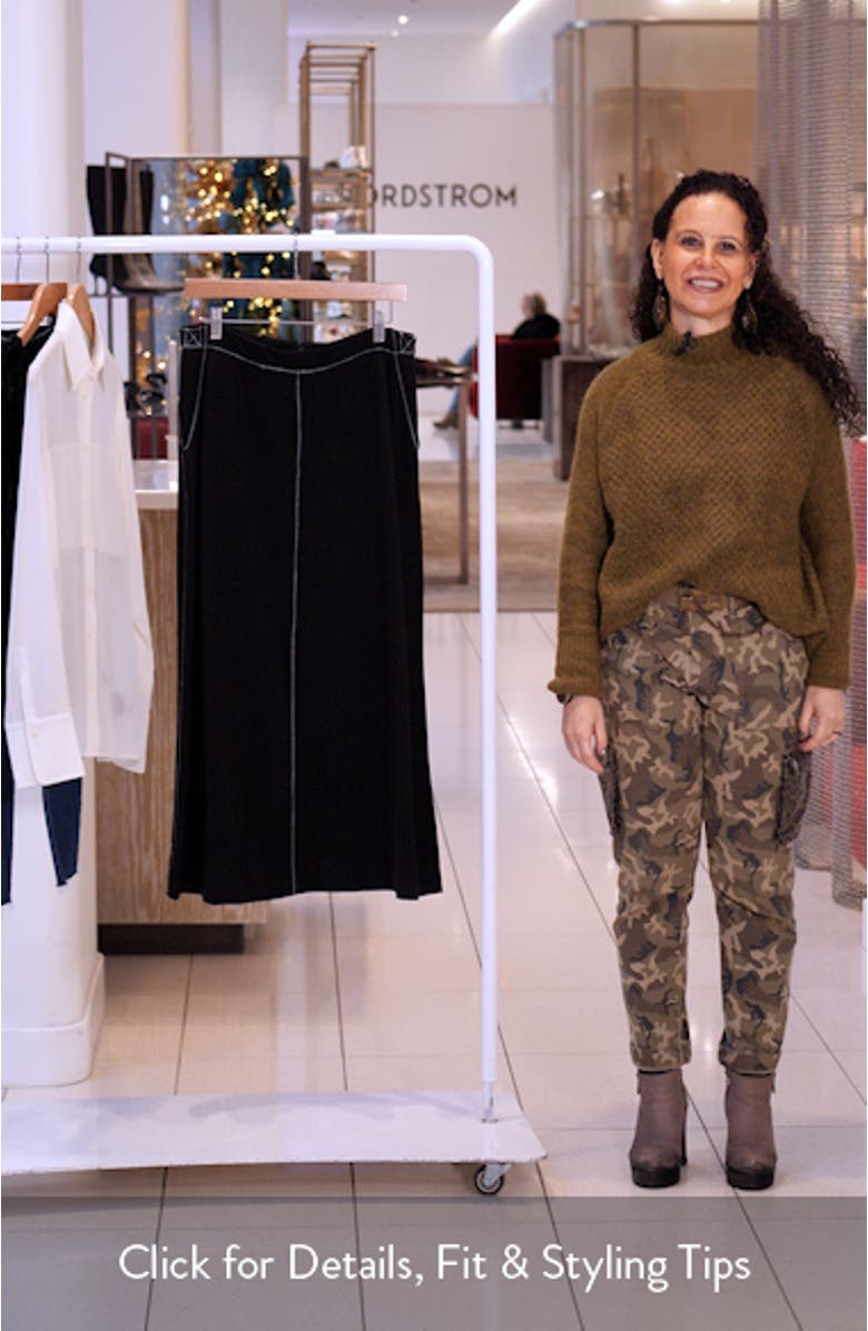 Topstitch A-Line Maxi Skirt, sales video thumbnail