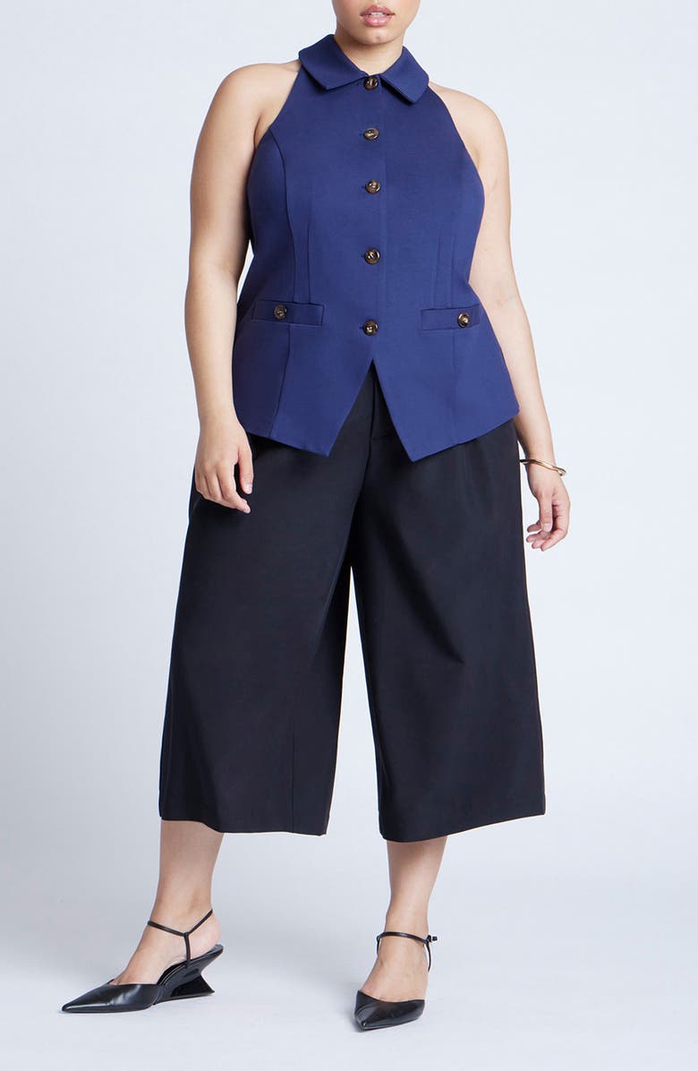 ELOQUII Wide Leg Culottes, Alternate, color,