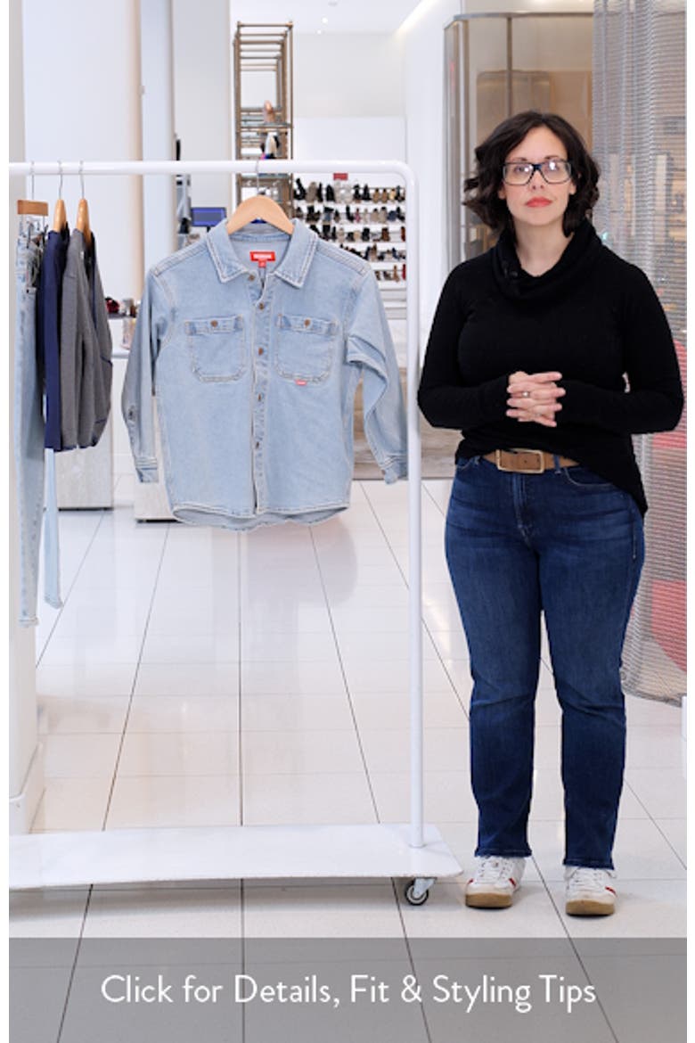 Kids' Waterfall Denim Graphic Shirt Jacket video