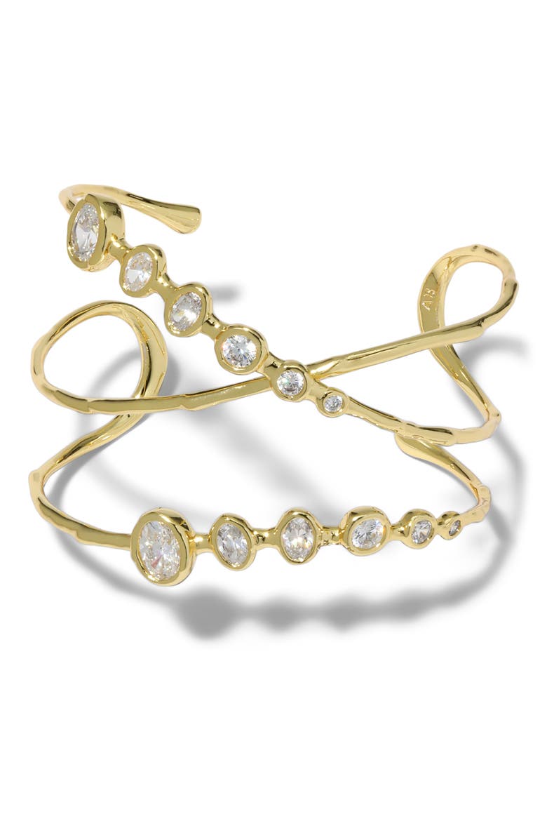 Asterales Mixed Cubic Zirconia Orbit Cuff, Main, color, STONES