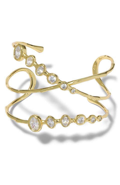Asterales Mixed Cubic Zirconia Orbit Cuff
