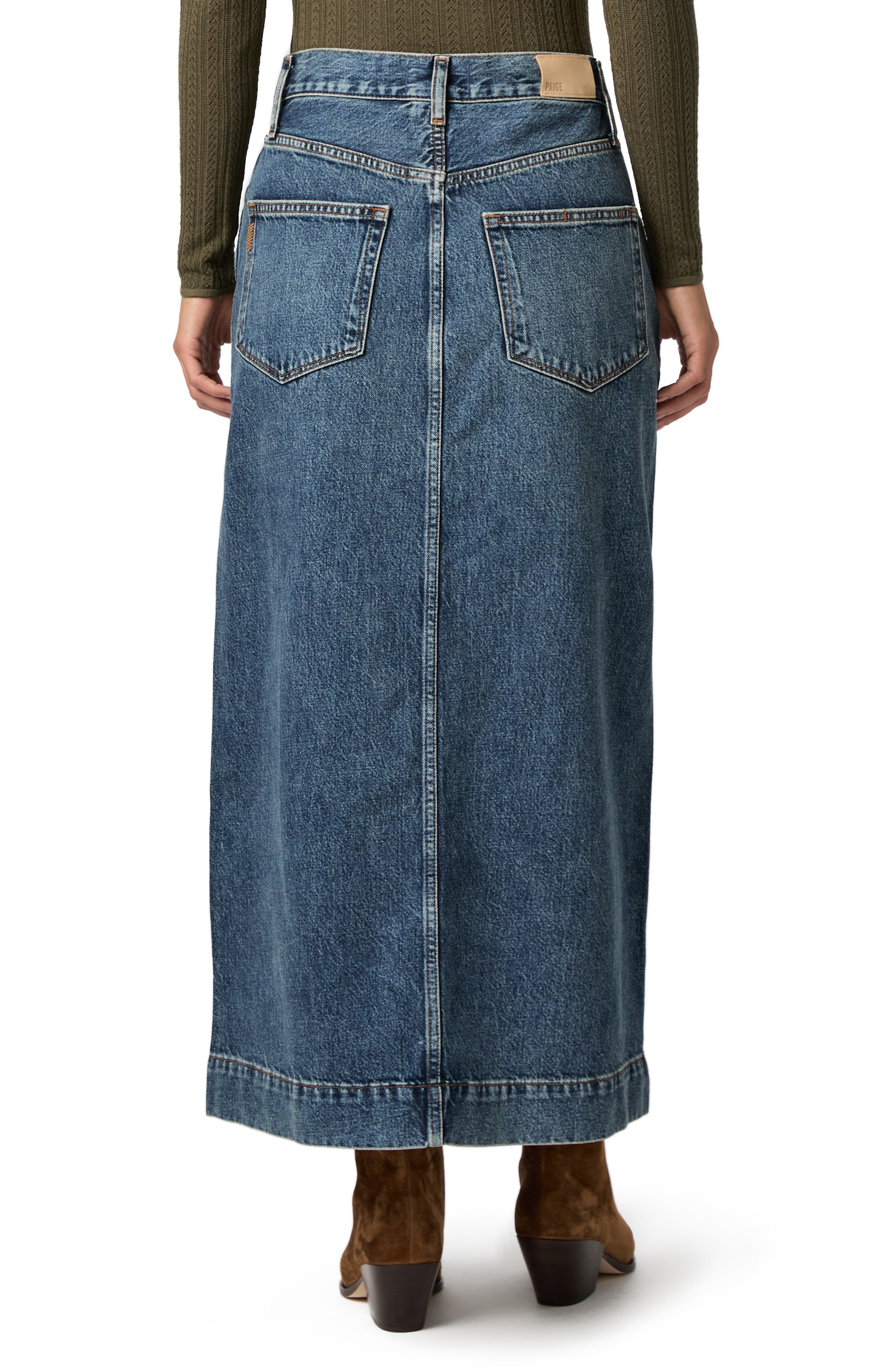 Tayler Denim Maxi Skirt - image 2