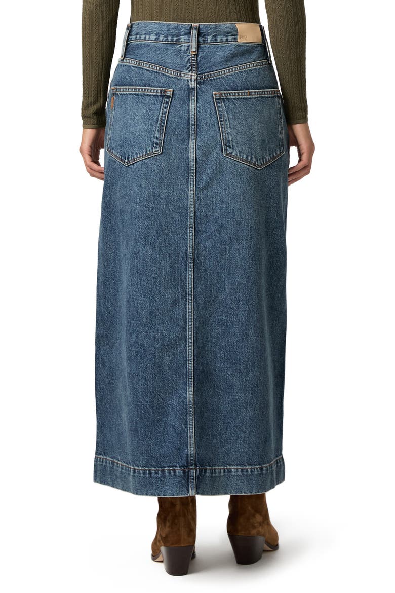 Tayler Denim Maxi Skirt, Alternate, color, READING
