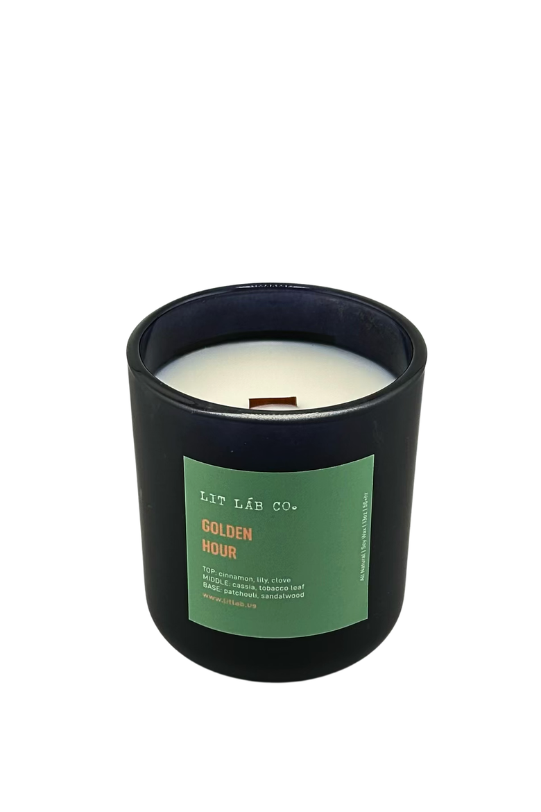Golden Hour Candle, Main, color, Black