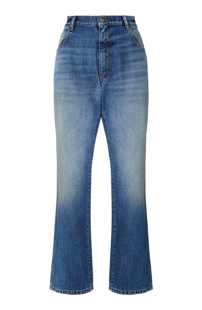 Missoni Five-pocket Mid-rise Washed Denim Pants, Alternate, color, Blue